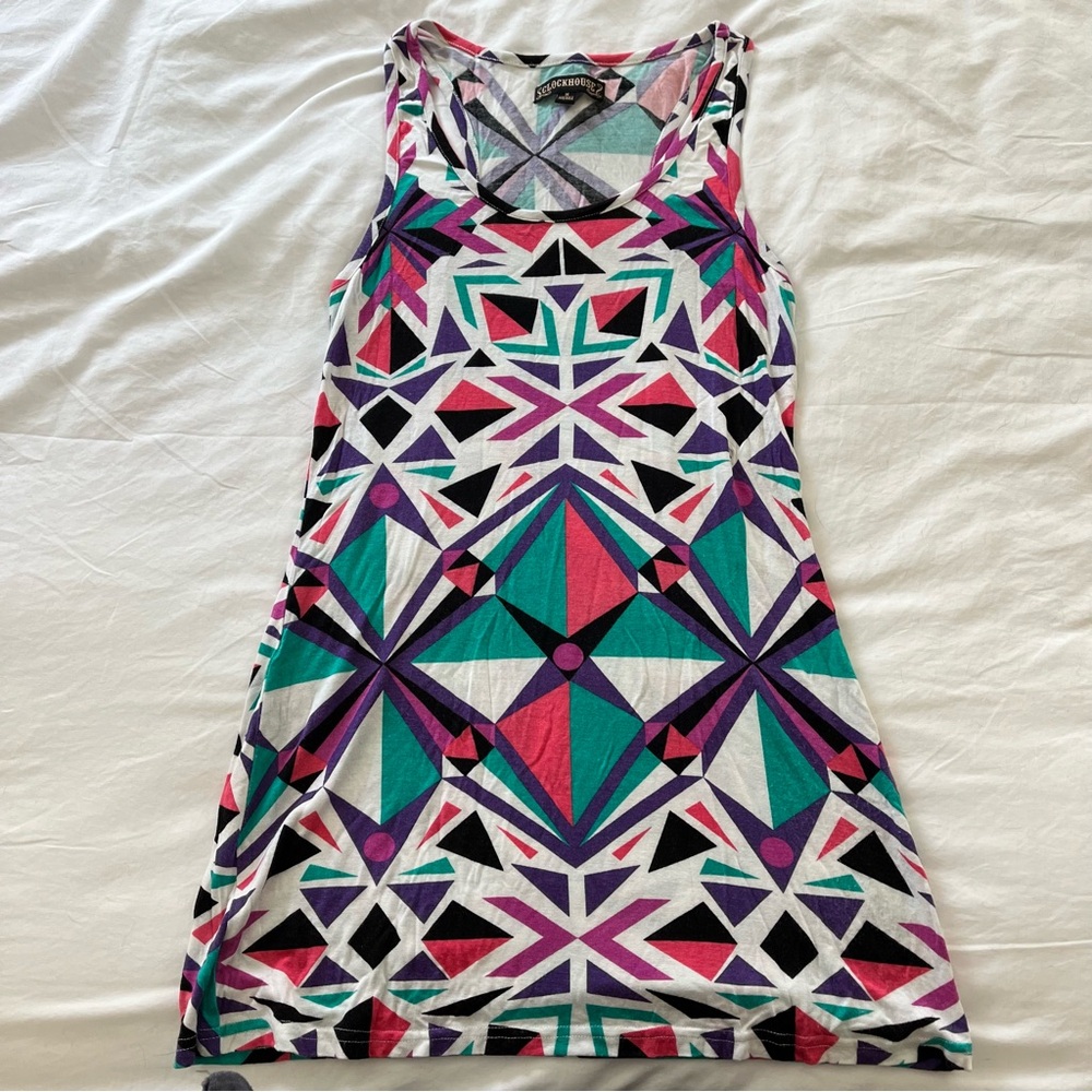 C&A Clockhouse Geometric Multicolor Sleeveless Dress